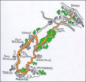 Gita in bicicletta a San Marino