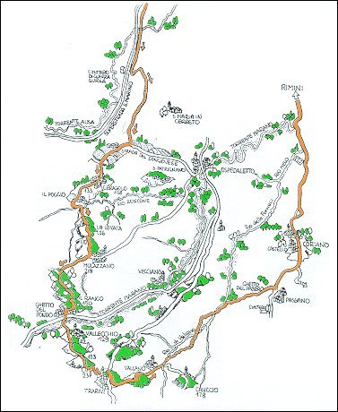 In bicicletta per sentieri di campagna