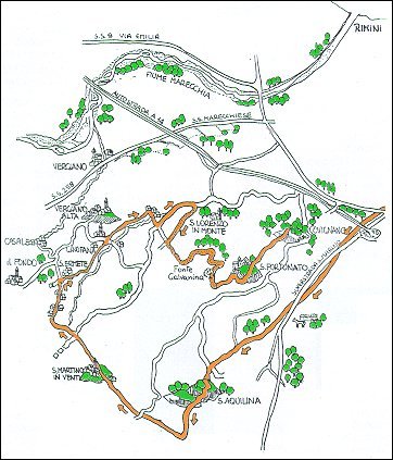 Le colline di Rimini in bicicletta