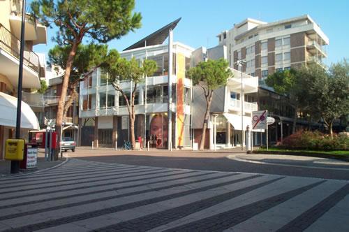 Piazza Nettuno in centro a Cattolica